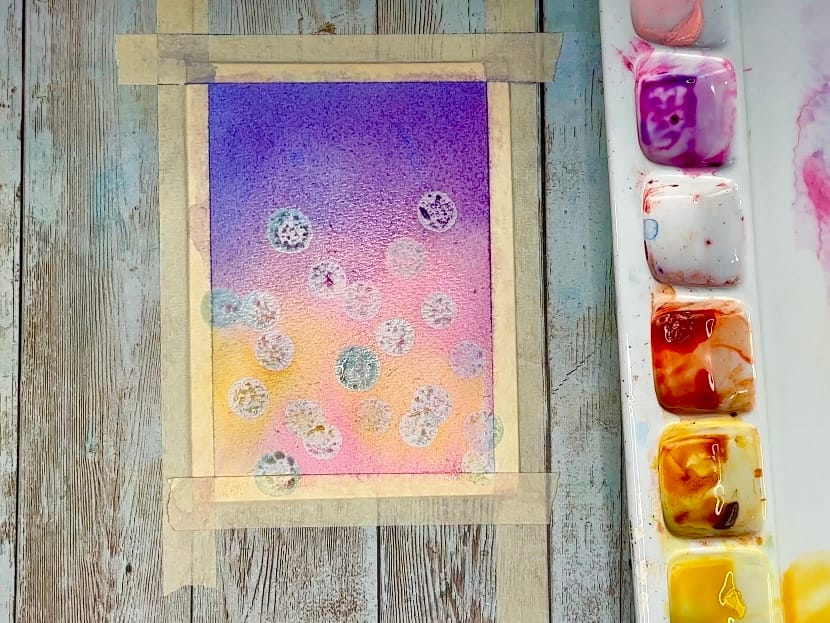 ✨ Elevate Your Bokeh Magic: A New Twist with Sponge Daubers and Masking Fluid! 🎨🌟
