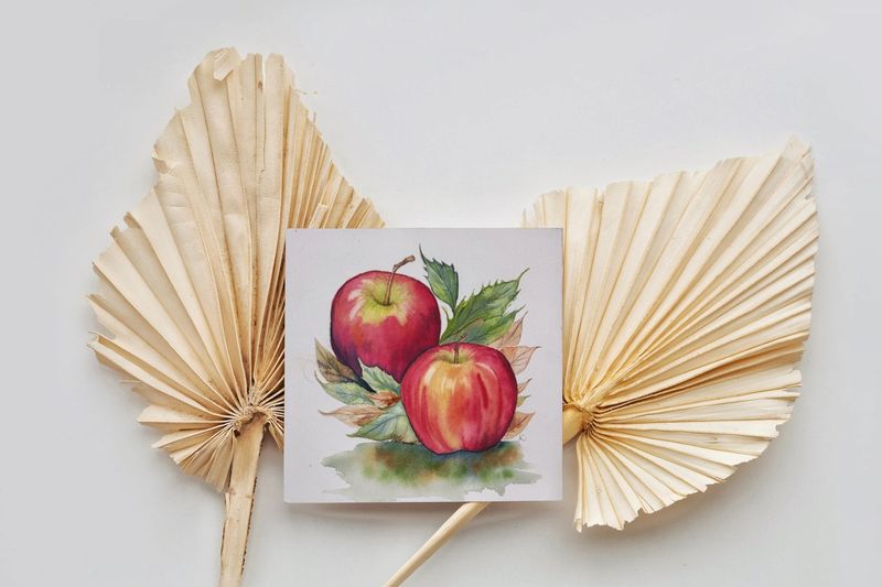 Watercolor Apples